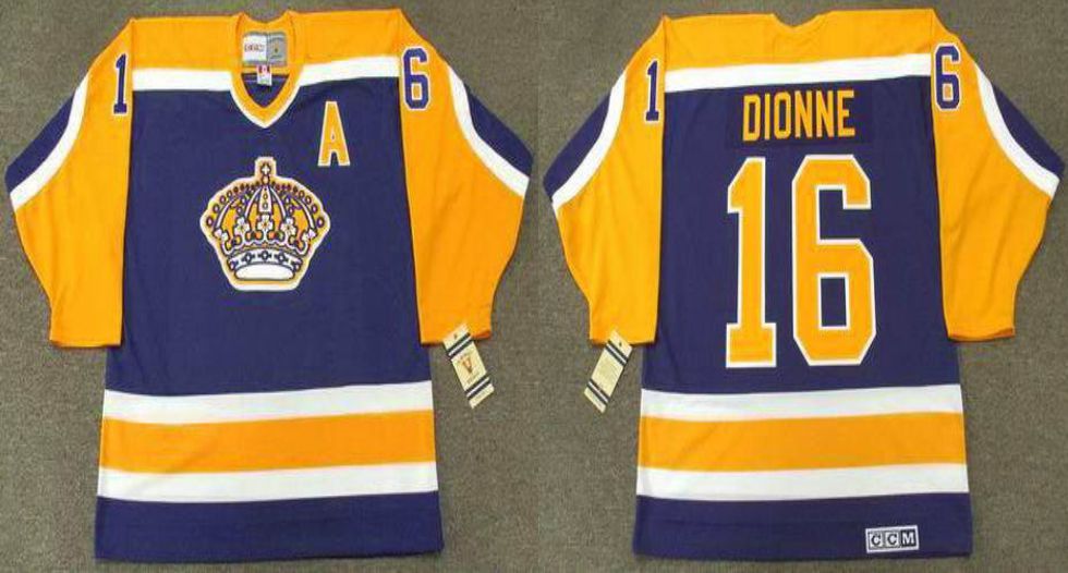 2019 Men Los Angeles Kings 16 Dionne Blue CCM NHL jerseys